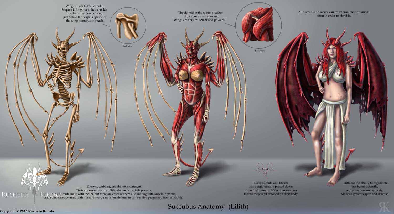 Lilith Anatomy Study - Art Kucala Rushelle